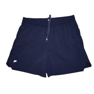 Fabletics Men’s Lined Training Shorts – Navy Blue – Size M